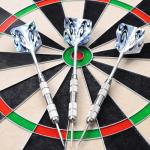 CyeeLife 3 Pack Steel Tip Darts Set,Professional Dart with 6pcs Darts Stems + 6pcs Dart Flights + 1pcs Dart Sharpener Tool for Dart Board