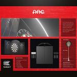 Target Darts Arc Dartboard Lighting System Home Cabinet Set