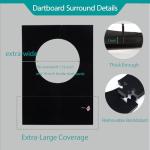Afumazi Extended Dartboard Surround, Large Dart Board Wall Protector with Scoreboard for Home Bar Game Room