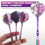MageRabbit Darts Plastic Tip Set 3pcs with Carrying Case+6 Dart Flights+6pcs Shafts+6pcs Dart Soft Tip+Dart Tools, Professional Soft Darts,Plastic Darts for Electronic Dart Board