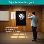 Afumazi Extended Dartboard Surround, Large Dart Board Wall Protector with Scoreboard for Home Bar Game Room
