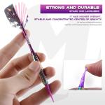 MageRabbit Darts Plastic Tip Set 3pcs with Carrying Case+6 Dart Flights+6pcs Shafts+6pcs Dart Soft Tip+Dart Tools, Professional Soft Darts,Plastic Darts for Electronic Dart Board