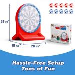 iPlay, iLearn Pool Wave Kids Fun Pool Toys, Inflatable Dart Board Water Games, Swimming Pool Floats, Beach Yard Outdoor Play, Cool Summer Party Gift for 6 7 8 9 10 12 Year Old Boy Girl Teen Adult-Red