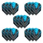 Harrows SUPERGRIP Ultra Flights| Set of x5 Premium Extra Strong Dart Flight Bag (15 Flights) (Blue)