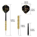 Accmor Metal Tip Darts, Steel Tip Darts, Professional Metal Darts, Darts Metal Tip Set, Metal Darts for Dartboard,18 pcs ﻿