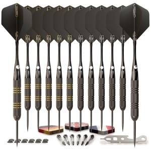 Professional 12-Piece Steel Tip Darts Set