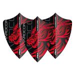 RED DRAGON Jonny Clayton Hardcore Freestyle Dart Flights - 3 Sets Per Pack (9 Dart Flights in Total)