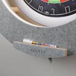 Dart Board Cabinet Surround with Built in LED Light, Includes 2 x Chalkboards and Chalkboard Pen in (Gray Version - Cabinet ONLY)