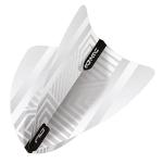 RED DRAGON Hardcore White Freestyle Dart Flights- 3 Sets Per Pack (9 Dart Flights in Total)