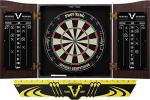 Viper Vault Cabinet & Shot King Sisal/Bristle Dartboard Ready-to-Play Bundle: Standard Set (Shot King Dartboard, Darts and Throw Line)