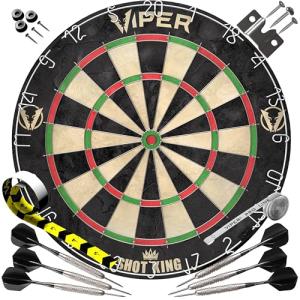 Viper Shot King Bristle Steel Tip Dartboard Set