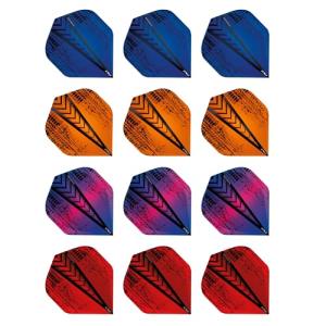 Red Dragon Hardcore Extra Thick Dart Flights - 12 Pack