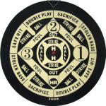 Accudart 2-in-1 Starlite Quality-Bound Paper Dartboard Game Set with Six Included Brass Darts , Black