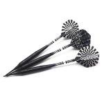 ROOBEEO Soft Tip Darts Set for Electronic Dart Board 22g Plastic Tip Darts Set with Brass Barrels&Aluminum Shafts, 6 Flights 3 Spare Plastic Dart Shaft 20 Soft Tips Portable Case (22g-Silver&Black)