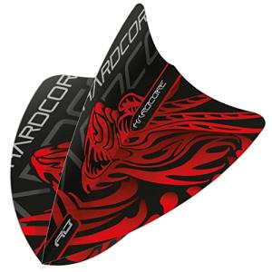 RED DRAGON Jonny Clayton Hardcore Freestyle Dart Flights - 3 Sets Per Pack (9 Dart Flights in Total)