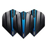RED DRAGON Hardcore Radical Blue Flash Dart Flights - 4 Sets Per Pack (12 Dart Flights in Total)