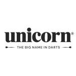 Unicorn Striker Tournament Size - Competition-Quality Bristle Dartboard - Rotatable Metal Number Ring - Superslim Wire Fasteners to Reduce Bounce Outs