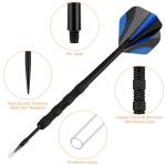 Accmor Metal Tip Darts, Steel Tip Darts, Professional Metal Darts, Darts Metal Tip Set, Metal Darts for Dartboard,18 pcs ﻿