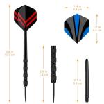 Accmor Metal Tip Darts, Steel Tip Darts, Professional Metal Darts, Darts Metal Tip Set, Metal Darts for Dartboard,18 pcs ﻿