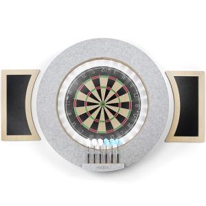 Dart Board Cabinet Set with LED Light & Darts