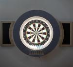 Dart Board Cabinet Set with LED Light & Darts