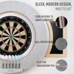 Dart Board Cabinet Set with LED Light & Darts