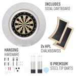 Dart Board Cabinet Set with LED Light & Darts