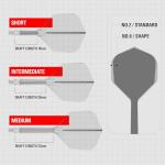 TARGET K-Flex Integrated Dart Flights and Shafts - 3 Pack