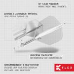 TARGET K-Flex Integrated Dart Flights and Shafts - 3 Pack