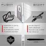 RED DRAGON Javelin Original 26g Tungsten Darts Set with Dart Flights and Dart Shafts (Stems)