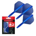 K-Flex Integrated Dart Flights & Shafts - Blue