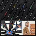 CyeeLife Soft Tip Darts Set - 12 Pack Professional Darts with 4 Colored Barrels, 24 Dart Flights, 50 Extra 2BA Tips for Electronic Dartboard - Perfect for Home, Pub & Party Games