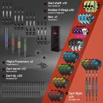 CyeeLife Soft Tip Darts Set - 12 Pack Professional Darts with 4 Colored Barrels, 24 Dart Flights, 50 Extra 2BA Tips for Electronic Dartboard - Perfect for Home, Pub & Party Games