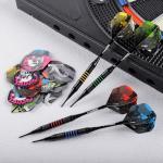 CyeeLife Soft Tip Darts Set - 12 Pack Professional Darts with 4 Colored Barrels, 24 Dart Flights, 50 Extra 2BA Tips for Electronic Dartboard - Perfect for Home, Pub & Party Games