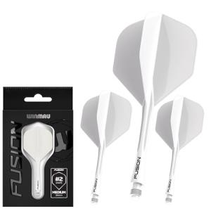 Winmau Fusion White Dart Flight & Shaft Set