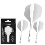 Winmau Fusion White Dart Flight & Shaft Set