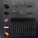 Professional 12-Piece Steel Tip Darts Set