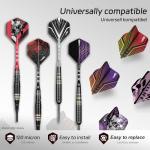 CyeeLife 105-Piece Durable Dart Flights Set