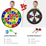 Stocking Stuffers for Kids Teen Boys Girls Christmas Birthday Gifts 29'' Large Dart Board Toys with 12 Sticky Balls & 4 Darts Indoor Outdoor Party Games Toys for Kids 3 4 5 6 7 8 9 10 11 12 Years Old