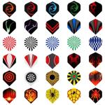 Accmor 90pcs Standard Dart Flights Set, Dart Flights for Steel Tip Darts/Soft Plastic Tip Darts, Dart Replacement Flights Accessories