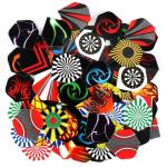 Accmor 90pcs Standard Dart Flights Set, Dart Flights for Steel Tip Darts/Soft Plastic Tip Darts, Dart Replacement Flights Accessories