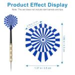 Accmor 90pcs Standard Dart Flights Set, Dart Flights for Steel Tip Darts/Soft Plastic Tip Darts, Dart Replacement Flights Accessories