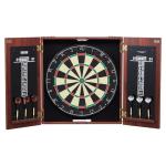 VEVOR Dart Board Cabinet Set, Ready-to-Play Bundle Official Size Dartboard Cabinet, Steel Tip Dart Hideaway Cabinet, Features Easy Assembly, Complete with All Accessories, Perfect for Cricket Games
