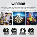 Winmau Darts Cadet Twin Set | Premium Steel | 19g Steel Tip Darts Set with Dart Flights and Dart Shafts (Stems) Including Checkout Card