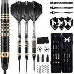 MageRabbit Professional Steel Darts Set,Copper Barrel,Metal Tip Darts with Dart Carrying Case +Extra Flight+ Alum Shafts+Dart Tools. Metal Darts,Steel Tip Darts for Dartboard