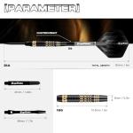 MageRabbit Professional Steel Darts Set,Copper Barrel,Metal Tip Darts with Dart Carrying Case +Extra Flight+ Alum Shafts+Dart Tools. Metal Darts,Steel Tip Darts for Dartboard