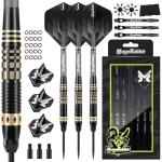 MageRabbit Professional Steel Darts Set,Copper Barrel,Metal Tip Darts with Dart Carrying Case +Extra Flight+ Alum Shafts+Dart Tools. Metal Darts,Steel Tip Darts for Dartboard