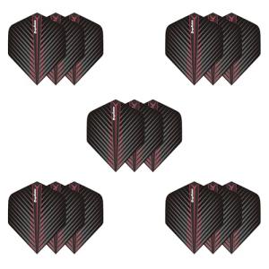 MageRabbit Dart Flights Set, 15Pcs Per Set, Durable Standard Red Color Dart Flights for Soft Tip and Steel Tip Darts,Dart Accessories