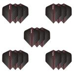MageRabbit Dart Flights Set, 15Pcs Per Set, Durable Standard Red Color Dart Flights for Soft Tip and Steel Tip Darts,Dart Accessories