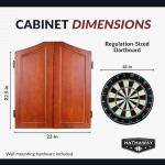 Hathaway Centerpoint Wall-Mounted Dartboard Cabinet